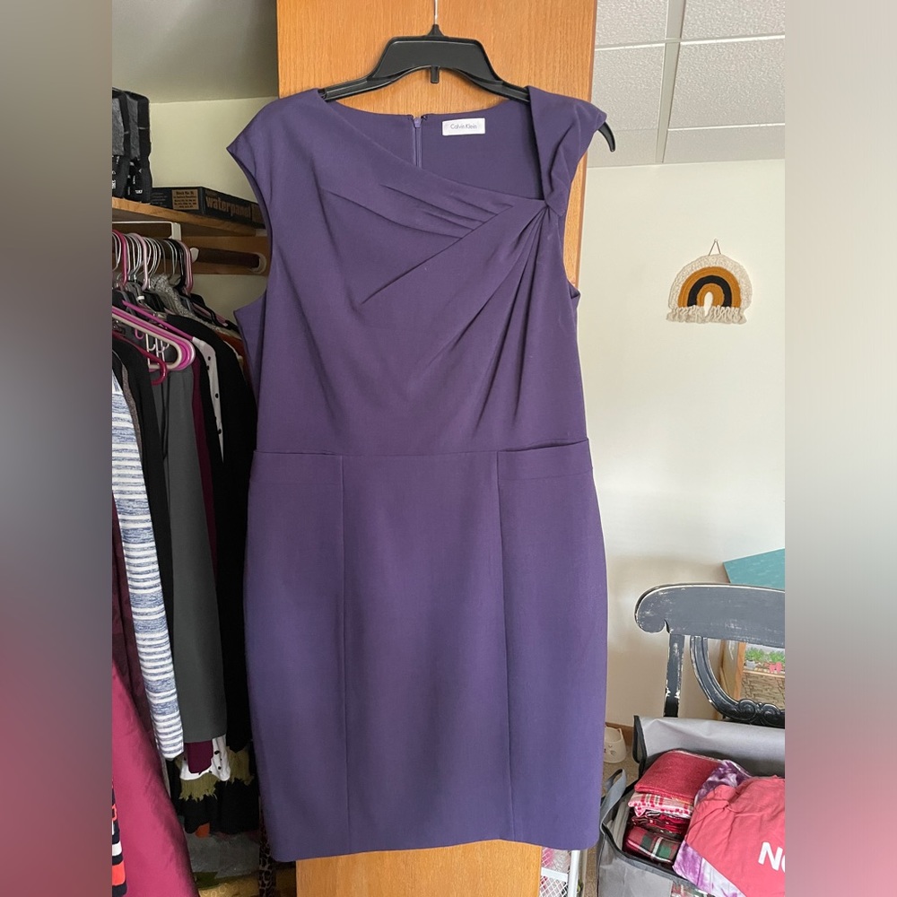 Purple Calvin Klein dress
